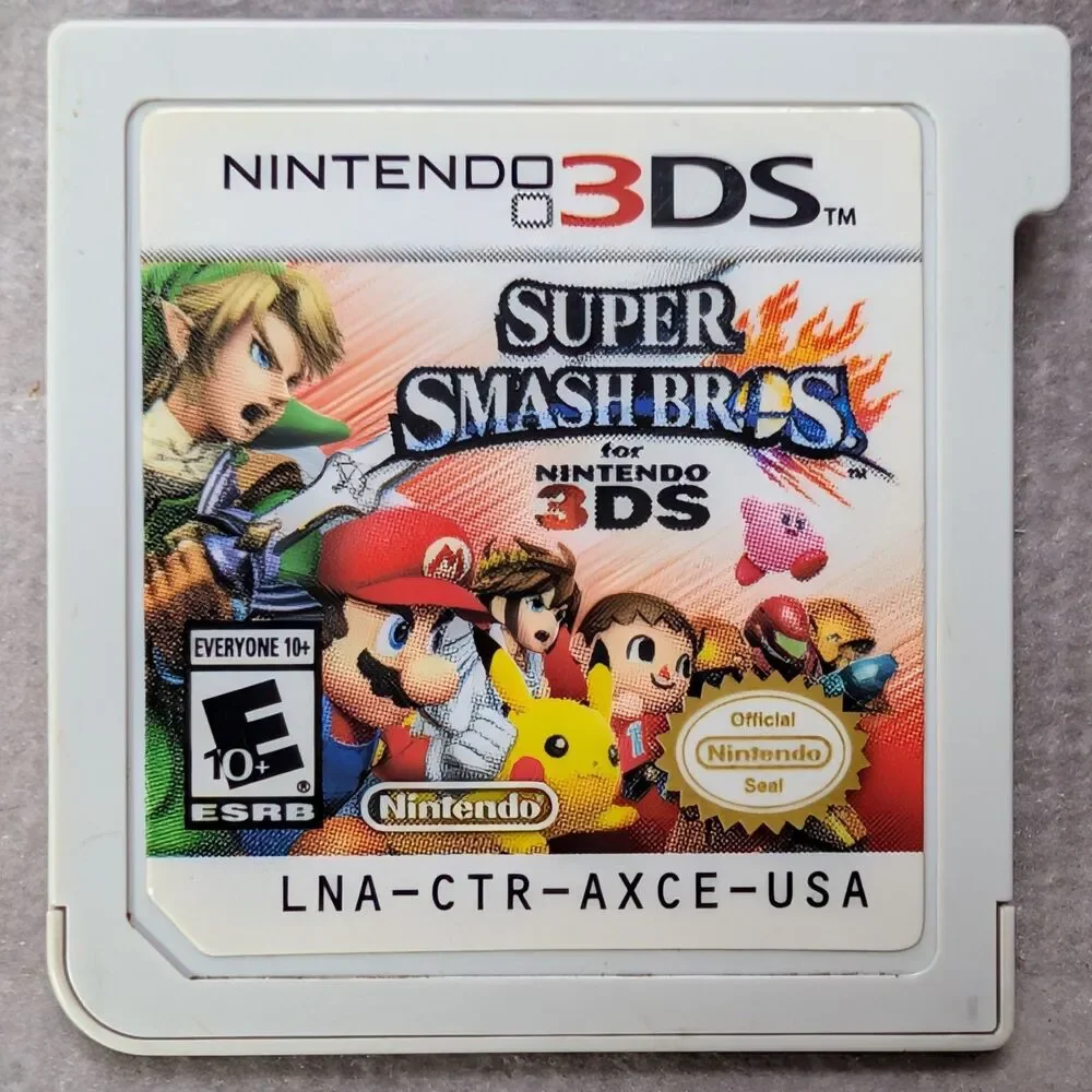 Super Smash Bros for Nintendo 3DS Video Game Cartridge Loose Authentic Nintendo